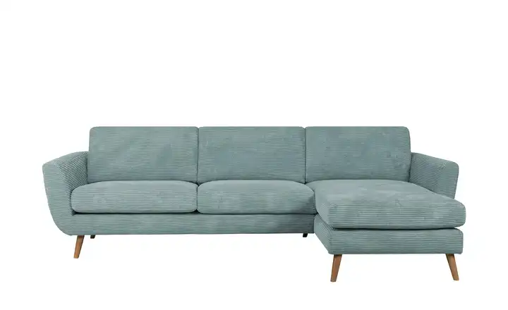 SOHO Ecksofa Smilla  Hellblau rechts Cordstoff