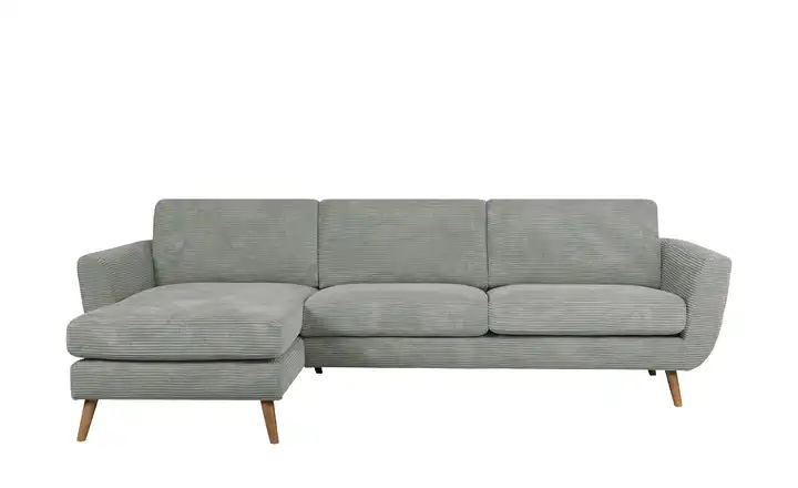 SOHO Ecksofa Smilla  Grau links Cordstoff