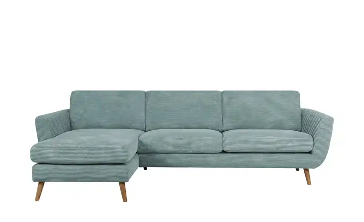 SOHO Ecksofa Smilla  Hellblau links Cordstoff