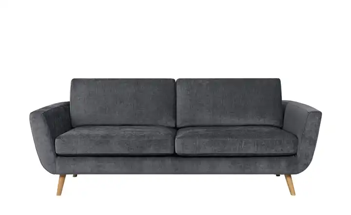 SOHO Sofa Smilla  3 Anthrazit Samt