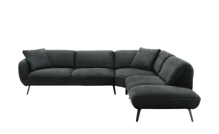 pop Ecksofa Ventus rechts Grundfunktion Schwarz