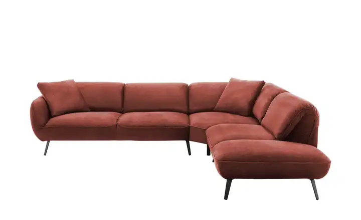 pop Ecksofa Ventus rechts Grundfunktion Korallenrot