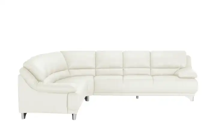 Ecksofa  aus Echtleder Maranello  Weiß links