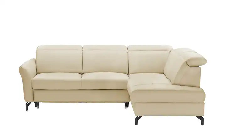 uno Ecksofa Basel Beige rechts Grundfunktion