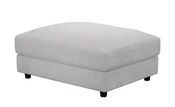Element Hocker Branna Hellgrau Cordstoff Hocker