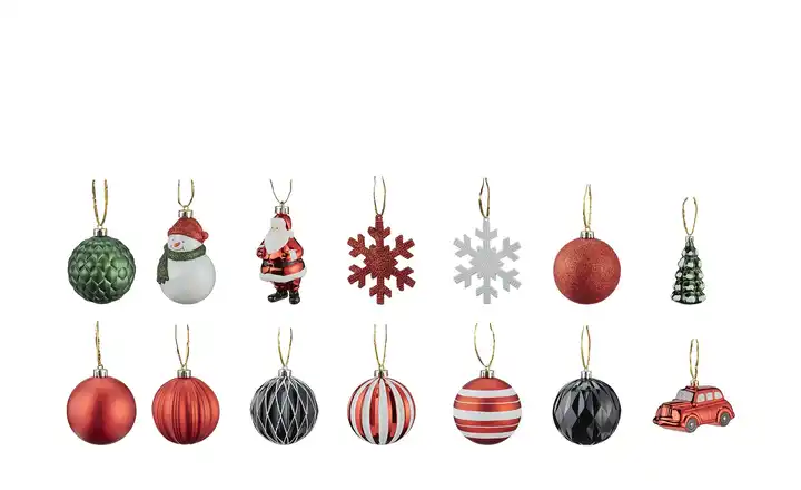 HOME STORY Weihnachtsbaumschmuck, 25er Set  