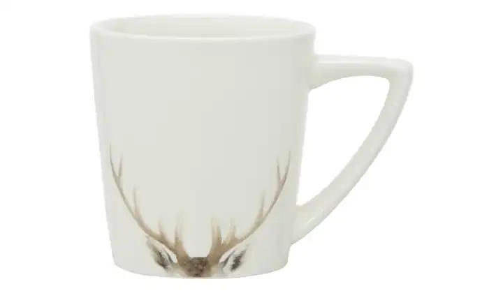 HOME STORY Tasse mit Hirschgeweih Weihnachtsgeschirr 