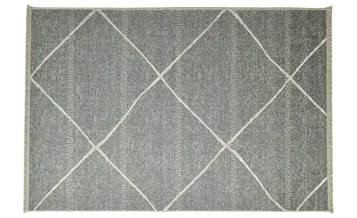 SANSIBAR Sylt Teppich Braderup 230 cm 160 cm 160x230 cm Anthrazit