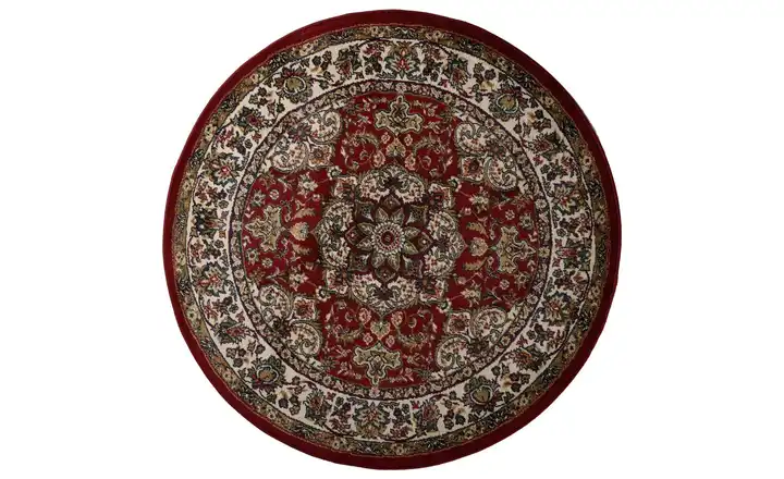 THEKO Orientteppich Hamadan 240 cm 240 cm 240x240 cm Rot