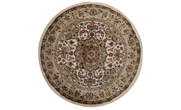 THEKO Orientteppich Hamadan 240 cm 240 cm 240x240 cm Beige