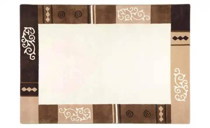 THEKO Teppich Beige Beige 140 cm 70 cm 70x140 cm