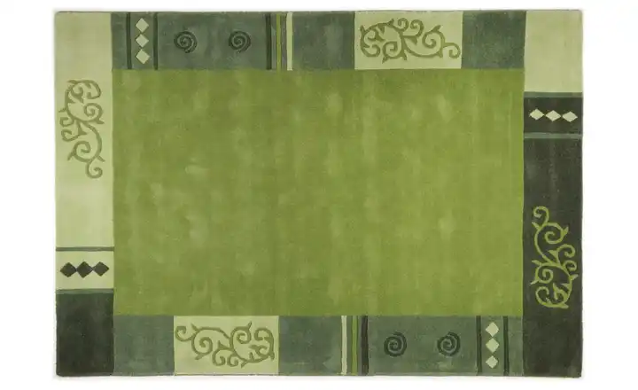 THEKO Teppich Grün Grün 290 cm 190 cm 190x290 cm