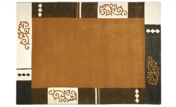 THEKO Teppich Braun Braun 140 cm 70 cm 70x140 cm
