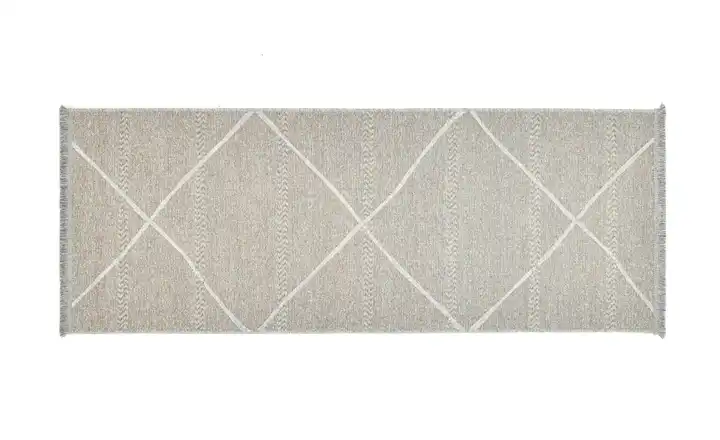 SANSIBAR Sylt Teppich Braderup 200 cm 80 cm 80x200 cm Beige