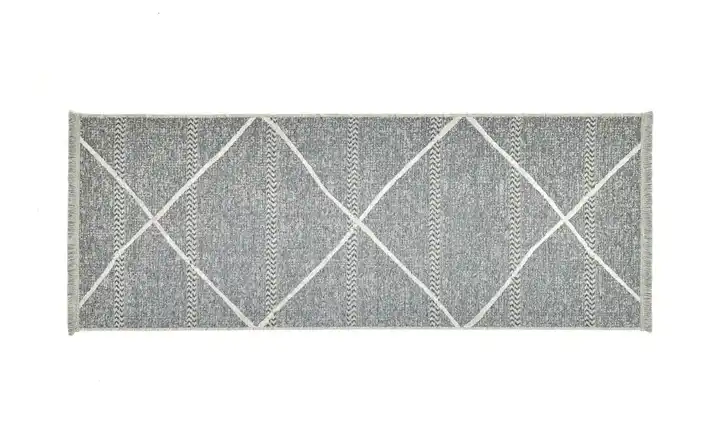 SANSIBAR Sylt Teppich Braderup 200 cm 80 cm 80x200 cm Anthrazit