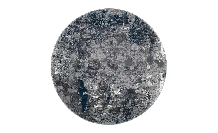 meinTeppich Webteppich Juwel Liray 200 cm 200 cm 200x200 cm Grau, Petrol