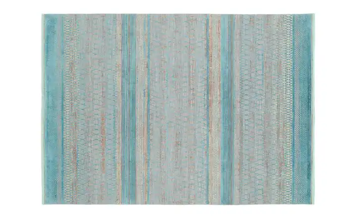 Teppich Cremona Türkis, Grau 190 cm 140 cm 140x190 cm