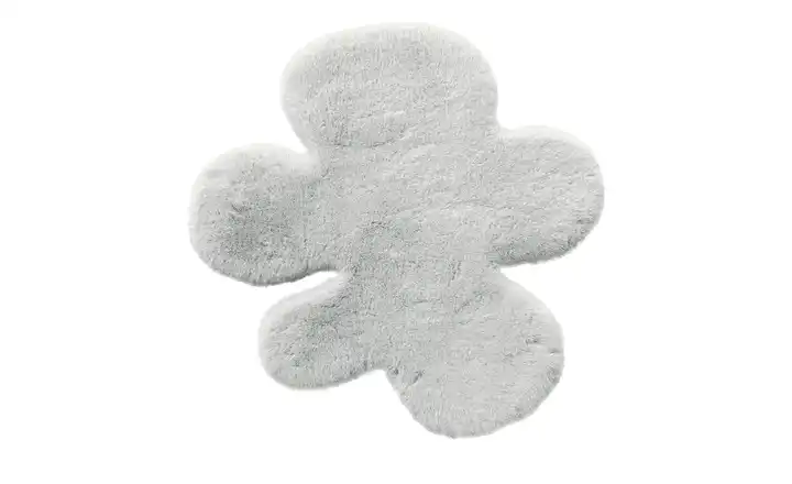 KJUT Kunstfell Fantasieform Bunny Puzzle Silbergrau