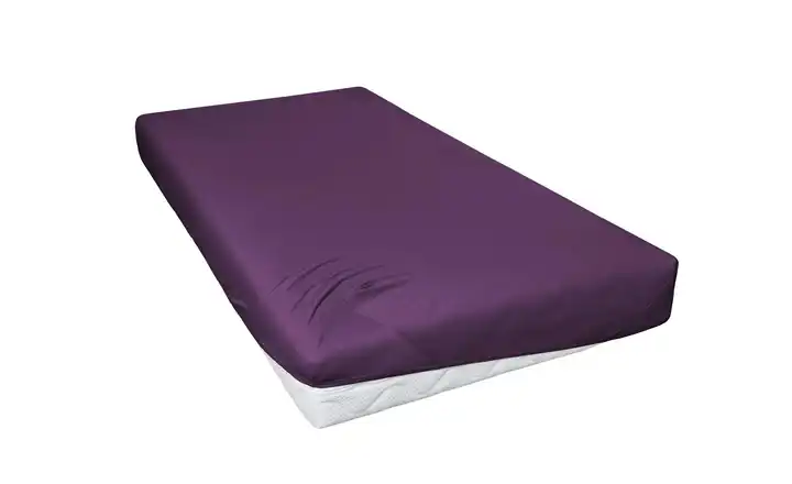 como Jersey-Spannbetttuch Pflaume 180x200 cm