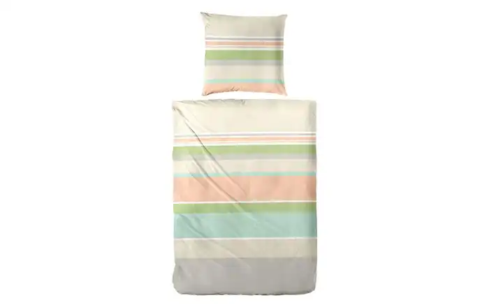 Bettwäsche-Set 220 cm 155 cm Beige