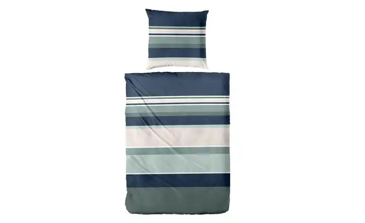 Bettwäsche-Set 220 cm 155 cm Blau
