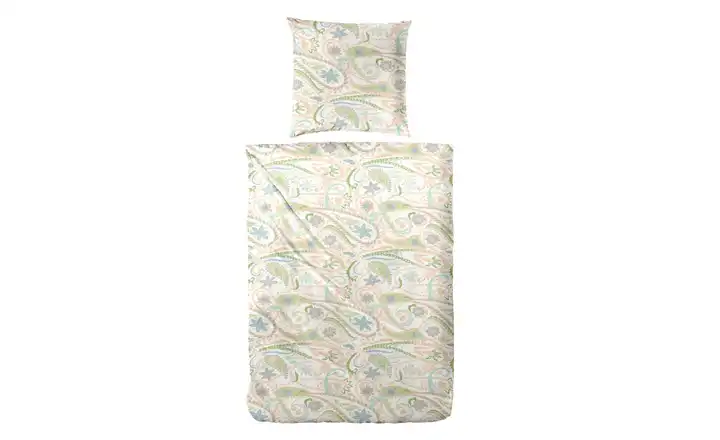 Bettwäsche-Set 220 cm 155 cm Beige