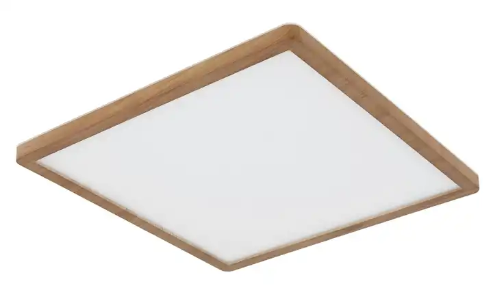 Globo Lighting Deckenleuchte Quadratisch 29,4 cm 29,4 cm Weiß, holzfarben