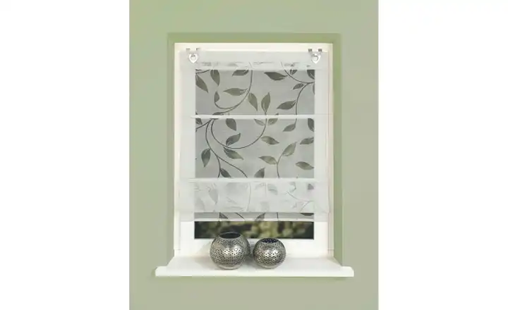 HOME Wohnideen Magnetrollo Grau 80 cm