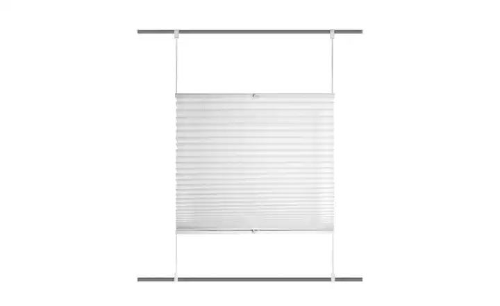 HOME Wohnideen Plisseerollo Weiß 130 cm 60 cm