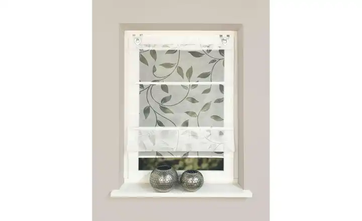 HOME Wohnideen Magnetrollo Weiß 80 cm