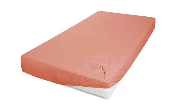 Jersey Spannbettlaken Orange 150 cm