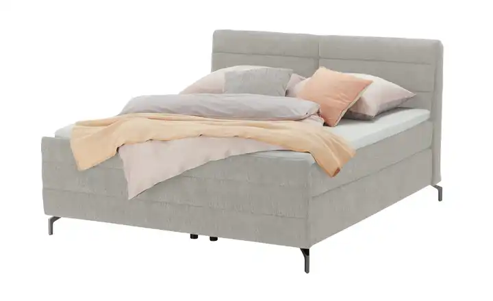 pop Boxspringbett Maranello Basic 160 cm H4 Grau