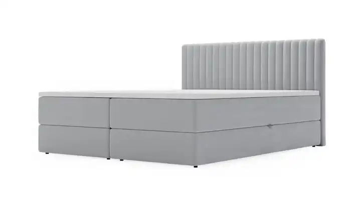 Boxbett mit Stauraum Maine Grau 140 cm