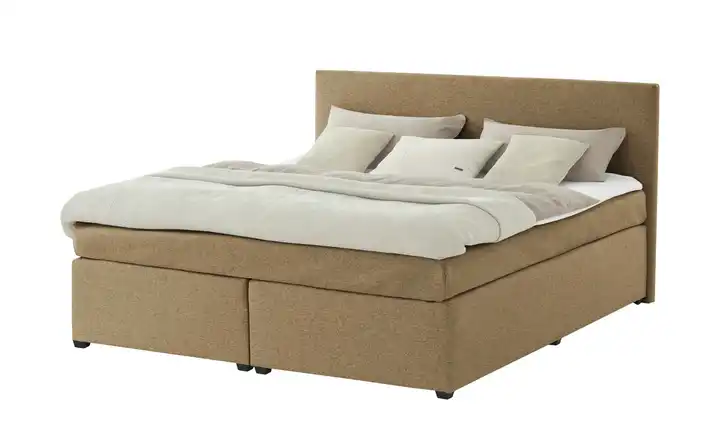 Boxspringbett Duke Senfgelb 180 cm H3
