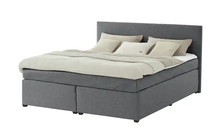Boxspringbett Duke Dunkelgrau 180 cm H3