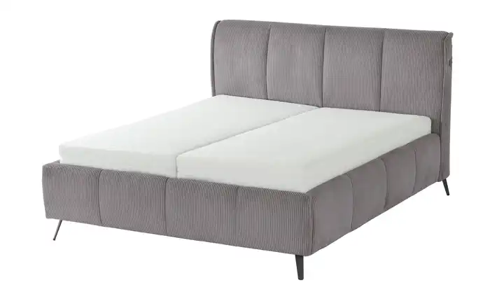 pop Polsterbett mit Bettkasten Pamela 160 cm Anthrazit H4 Premium