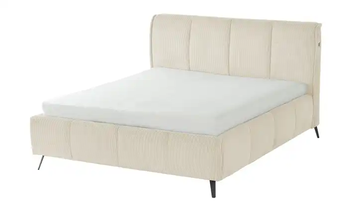 pop Polsterbett mit Bettkasten Pamela 140 cm Natur H2 Premium