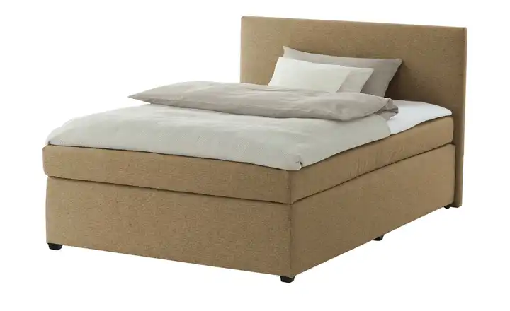 Boxspringbett Duke Senfgelb 120 cm H3