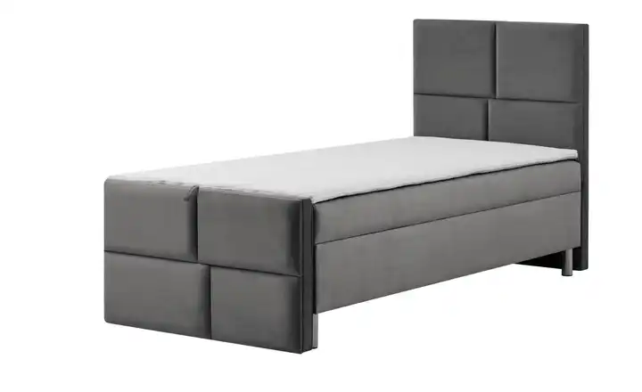 Boxbett mit Bettkasten Adria Mit Fußteil Anthrazit 90 cm