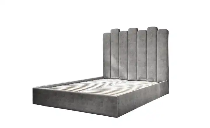 Miuform Polsterbett mit Bettkasten Dreamy Aurora Grau 160x200 cm