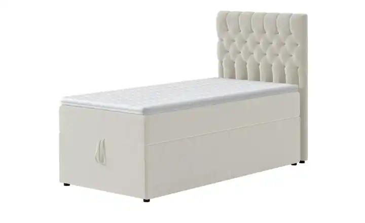 Boxbett mit Bettkasten Belek 90x200 cm Creme