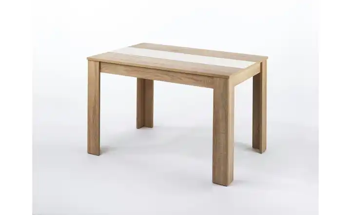 Esstisch mit Kontrasteinlage Nori 80 cm 140 cm Eiche Artisan (Nachbildung) 140x80