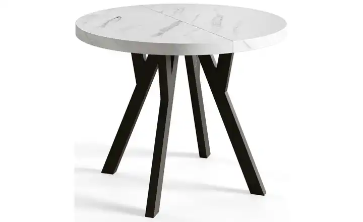 Esstisch ausziehbar Ove Weiß 90x90
