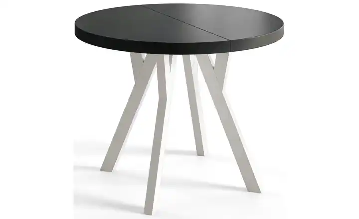 Esstisch ausziehbar Ove Schwarz 100x100