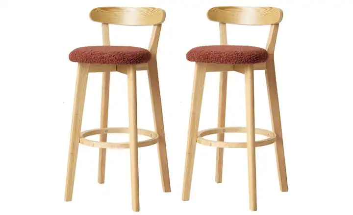 Barhocker 2er-Set Tabvitoria Rot