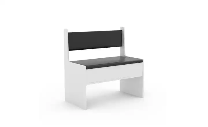 Eckbank  mit Stauraum Esal Weiß 80 cm