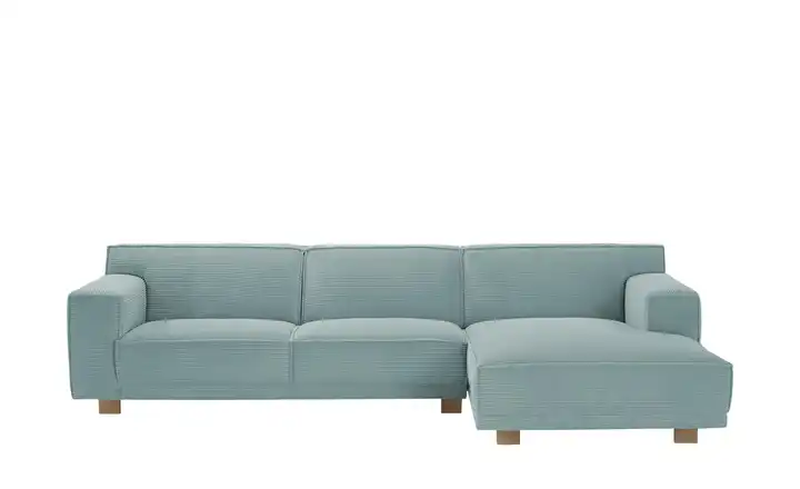 SOHO Ecksofa Cord Aquablau Trenisha