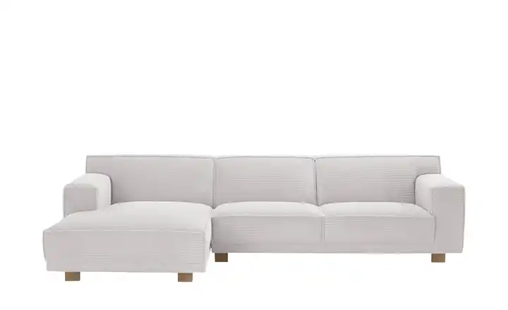 SOHO Ecksofa Cord Weiß Trenisha