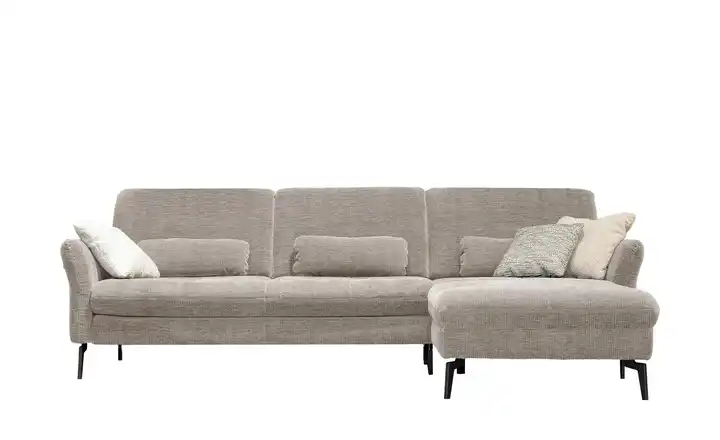 meinSofa Ecksofa Cord DANTE Steingrau rechts Grundfunktion