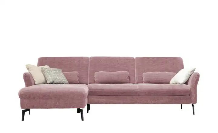 meinSofa Ecksofa Cord DANTE Rosa links Grundfunktion
